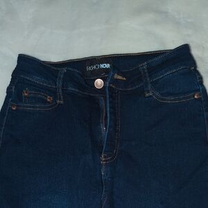 Fashion Nova Women's High Rise Dark Blue Jeans